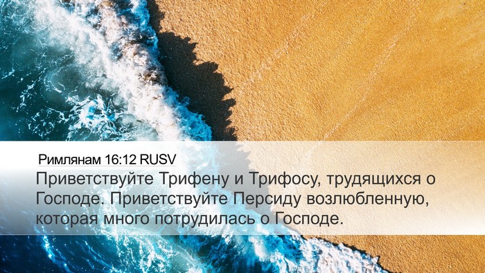 Римлянам 16:12 RUSV Bible Verse Image