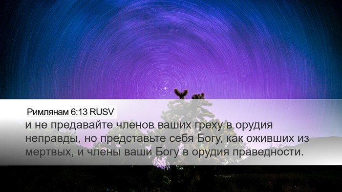 Римлянам 6:13 RUSV Bible Verse Image