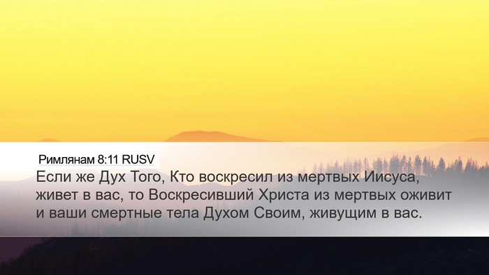 Римлянам 8:11 RUSV Bible Verse Image