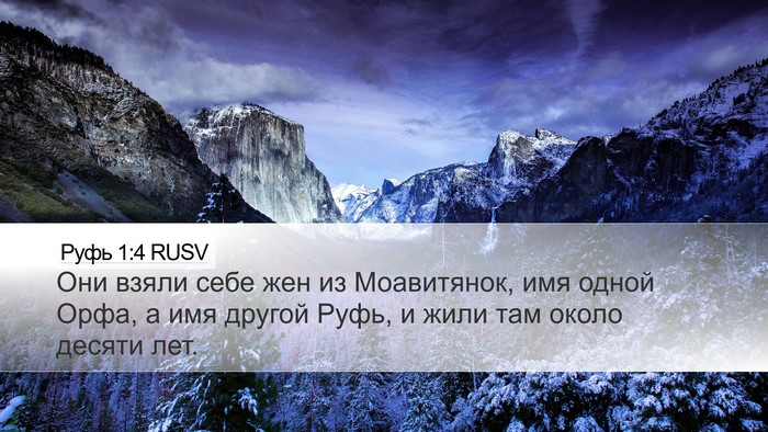 Руфь 1:4 RUSV Bible Verse Image