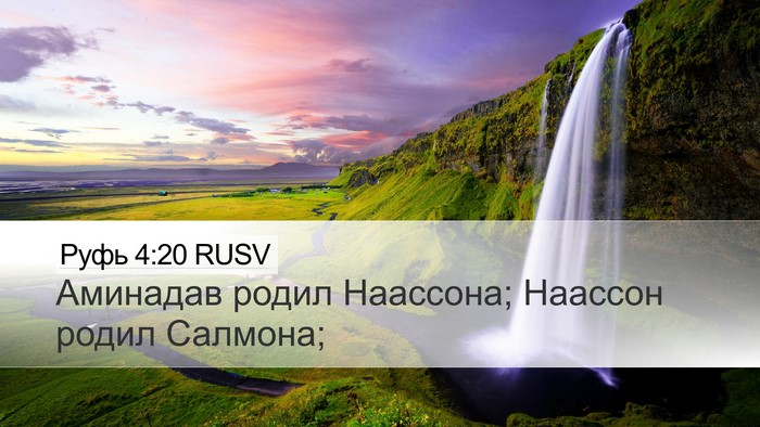 Руфь 4:20 RUSV Bible Verse Image