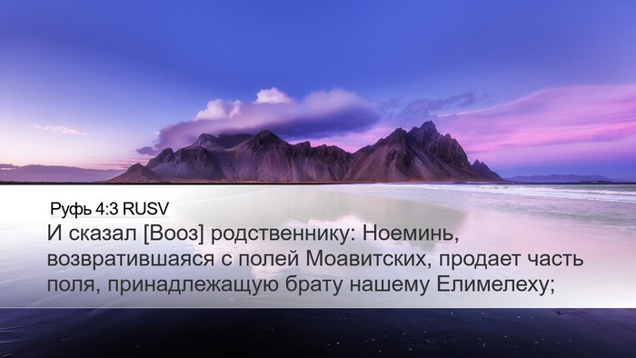 Руфь 4:3 RUSV Bible Verse Image