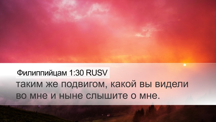 Филиппийцам 1:30 RUSV Bible Verse Image
