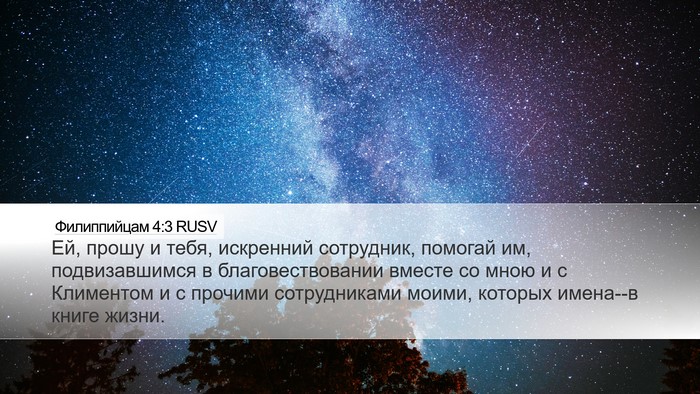 Филиппийцам 4:3 RUSV Bible Verse Image