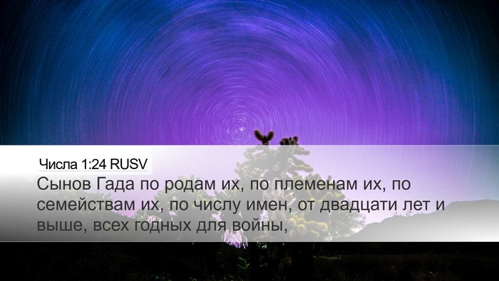 Числа 1:24 RUSV Bible Verse Image