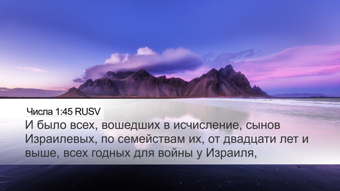 Числа 1:45 RUSV Bible Verse Image