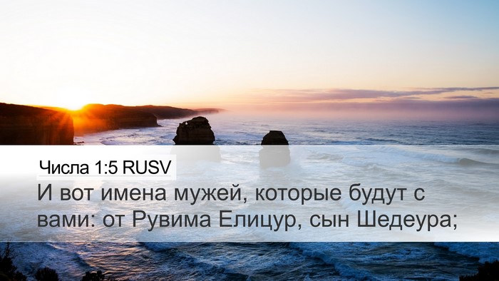 Числа 1:5 RUSV Bible Verse Image