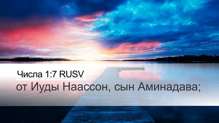Числа 1:7 RUSV Bible Verse Image