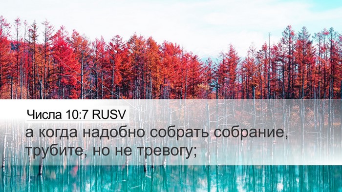 Числа 10:7 RUSV Desktop Wallpaper - а когда надобно собрать - Desktop Bible Verse Wallpaper