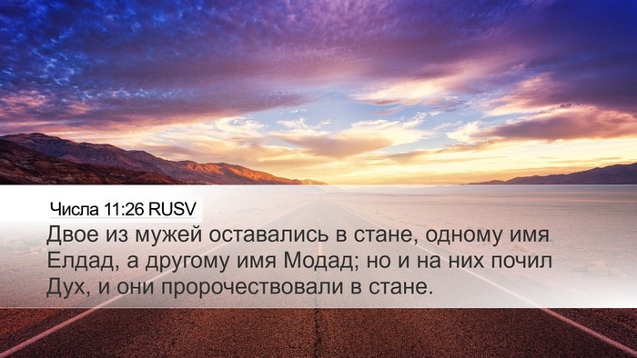Числа 11:26 RUSV Bible Verse Image