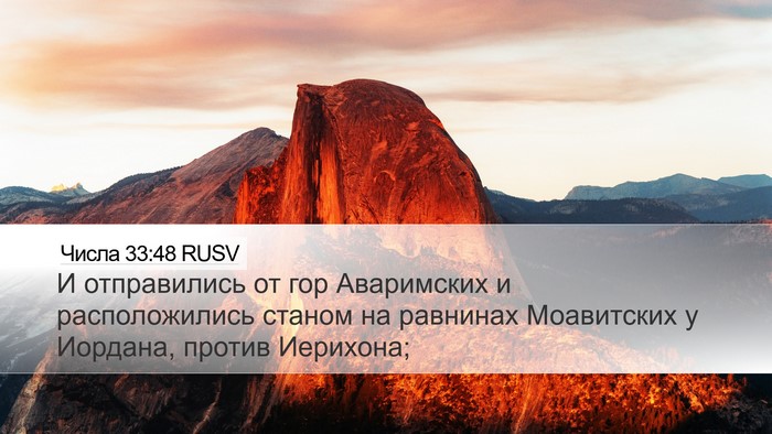 Числа 33:48 RUSV Bible Verse Image