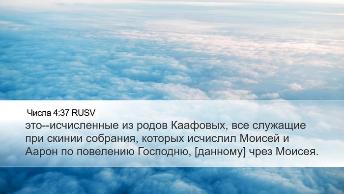 Числа 4:37 RUSV Bible Verse Image