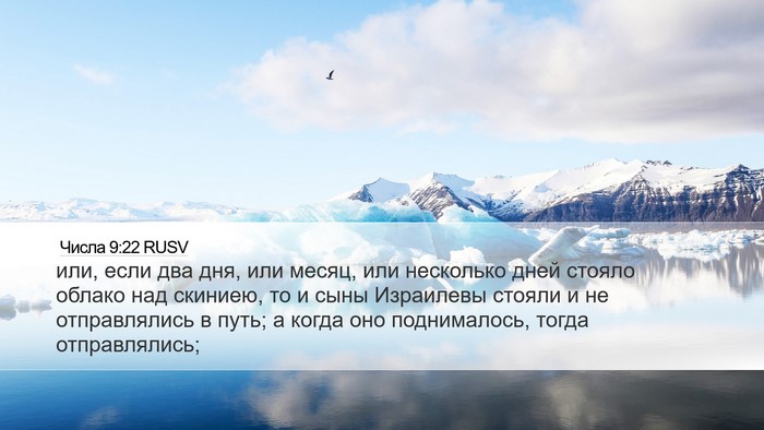 Числа 9:22 RUSV Desktop Wallpaper - или, если два дня, или - Desktop Bible Verse Wallpaper