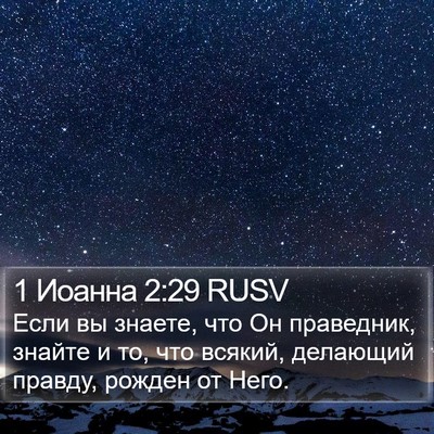 1 Иоанна 2:29 RUSV Bible Verse Image