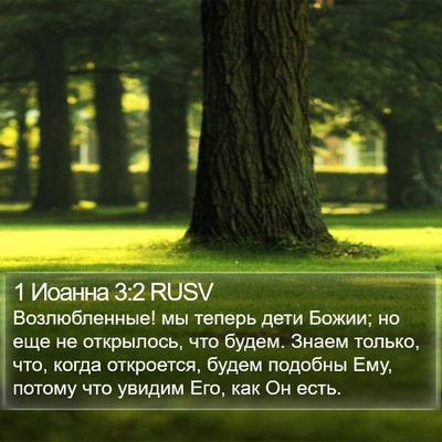 1 Иоанна 3:2 RUSV Bible Verse Image