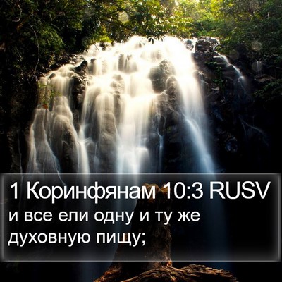 1 Коринфянам 10:3 RUSV Bible Verse Image