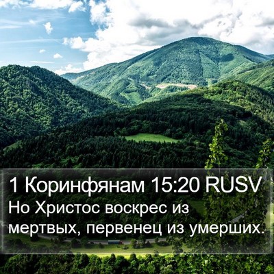 1 Коринфянам 15:20 RUSV Bible Verse Image