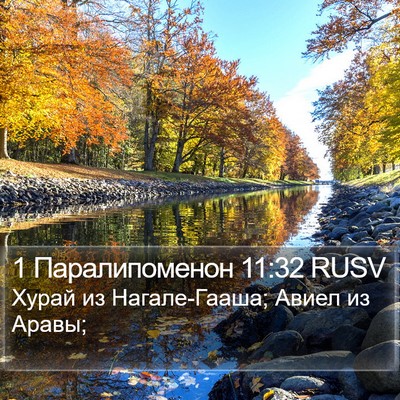 1 Паралипоменон 11:32 RUSV Bible Verse Image