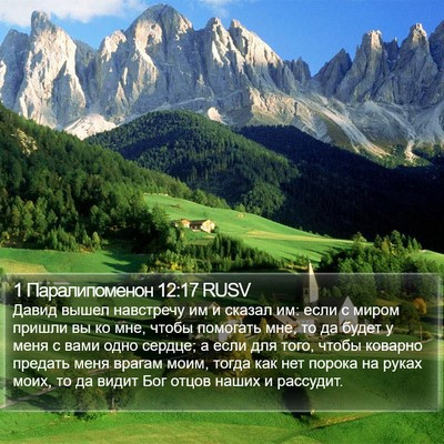 1 Паралипоменон 12:17 RUSV Bible Verse Image