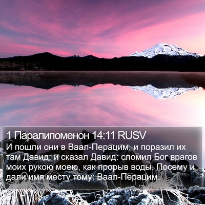 1 Паралипоменон 14:11 RUSV Bible Verse Image
