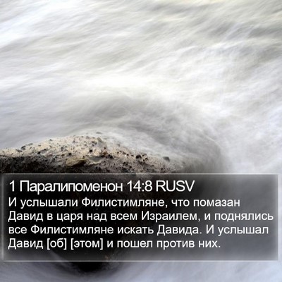 1 Паралипоменон 14:8 RUSV Bible Verse Image