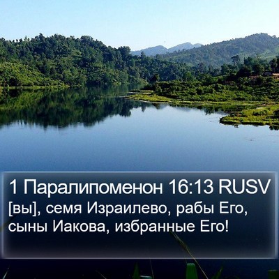 1 Паралипоменон 16:13 RUSV Bible Verse Image