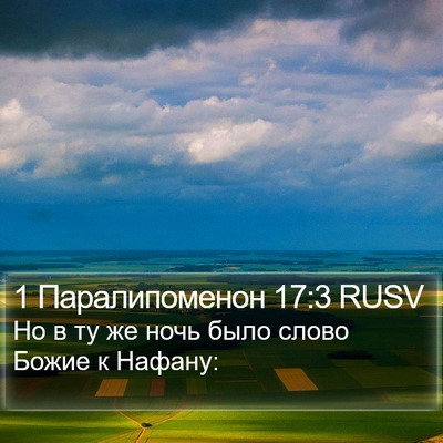 1 Паралипоменон 17:3 RUSV Bible Verse Image