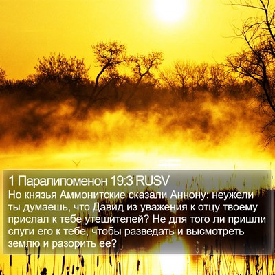 1 Паралипоменон 19:3 RUSV Bible Verse Image