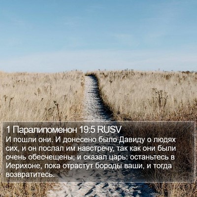 1 Паралипоменон 19:5 RUSV Bible Verse Image