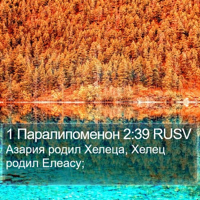 1 Паралипоменон 2:39 RUSV Bible Verse Image