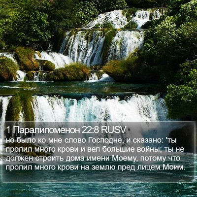 1 Паралипоменон 22:8 RUSV Bible Verse Image