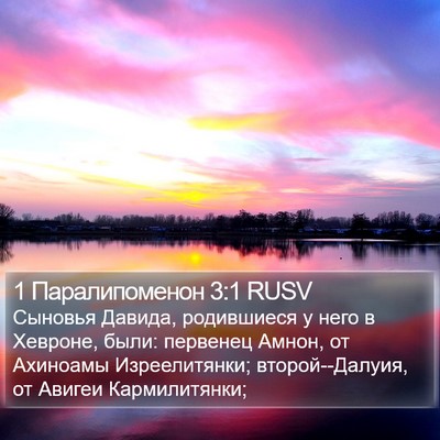 1 Паралипоменон 3:1 RUSV Bible Verse Image
