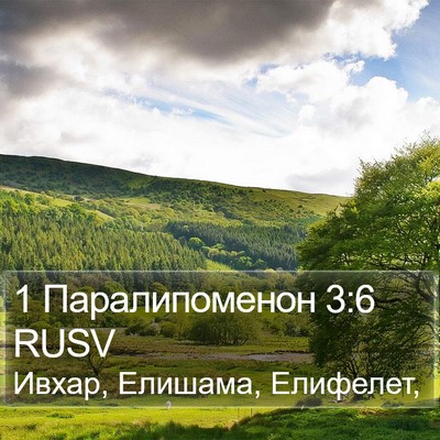 1 Паралипоменон 3:6 RUSV Bible Verse Image
