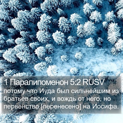 1 Паралипоменон 5:2 RUSV Bible Verse Image