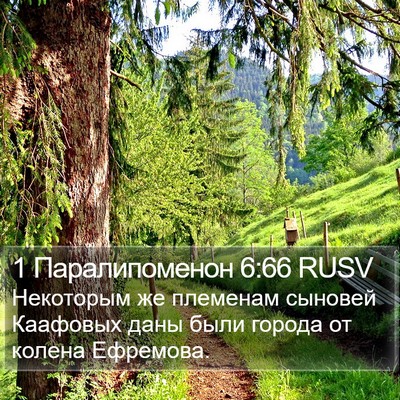 1 Паралипоменон 6:66 RUSV Bible Verse Image