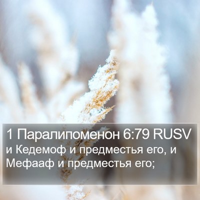1 Паралипоменон 6:79 RUSV Bible Verse Image