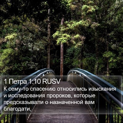 1 Петра 1:10 RUSV Bible Verse Image