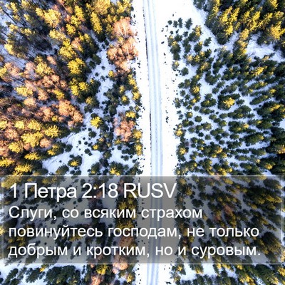 1 Петра 2:18 RUSV Bible Verse Image