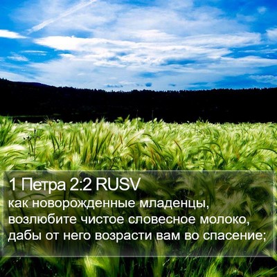 1 Петра 2:2 RUSV Bible Verse Image
