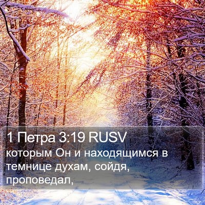 1 Петра 3:19 RUSV Bible Verse Image