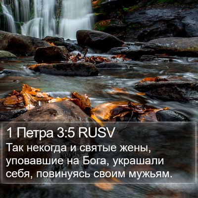 1 Петра 3:5 RUSV Bible Verse Image