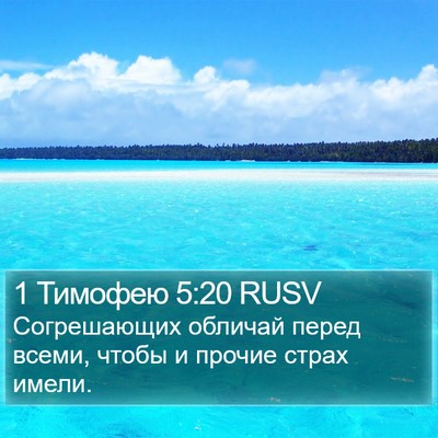 1 Тимофею 5:20 RUSV Bible Verse Image