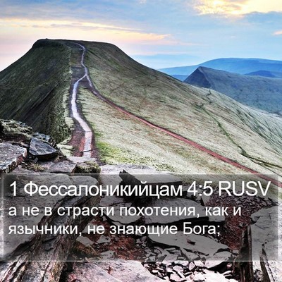 1 Фессалоникийцам 4:5 RUSV Bible Verse Image