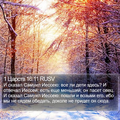 1 Царств 16:11 RUSV Bible Verse Image