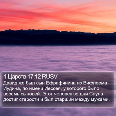 1 Царств 17:12 RUSV Bible Verse Image