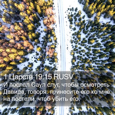 1 Царств 19:15 RUSV Bible Verse Image