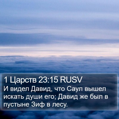 1 Царств 23:15 RUSV Bible Verse Image