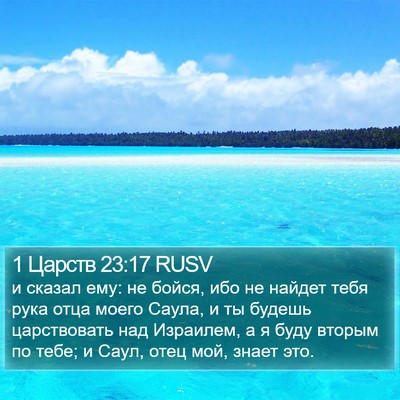 1 Царств 23:17 RUSV Bible Verse Image
