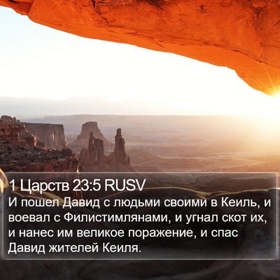 1 Царств 23:5 RUSV Bible Verse Image