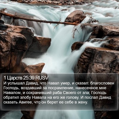 1 Царств 25:39 RUSV Bible Verse Image